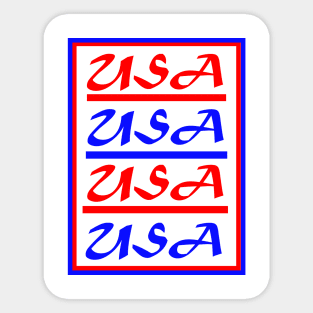 USA USA USA Sticker